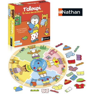 NATHAN Jeu &eacute;ducatif  La roue des couleurs T'choupi