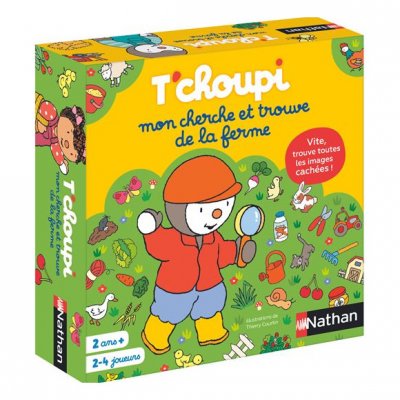 NATHAN Jeu &eacute;ducatif  T'Choupi Mon cherche et trouve de la ferme