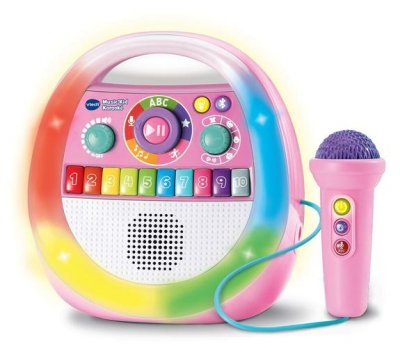 VTECH Jeu &eacute;lectronique  Baby Music&rsquo;Kid Karaok&eacute; Rose