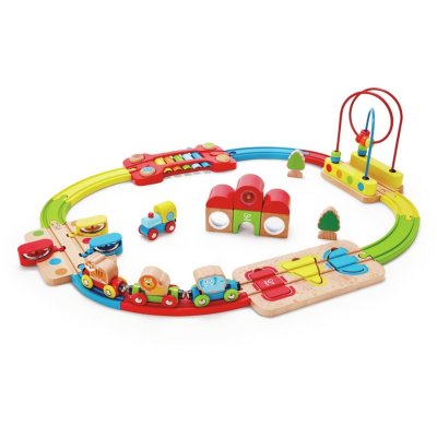 HAPE Jeu enfant circuit de train musical puzz