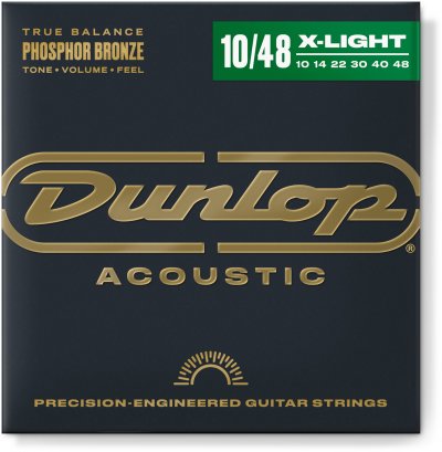 DUNLOP Jeu Guitare Acoustique  Phosphore Bronze Extra Light 10-48