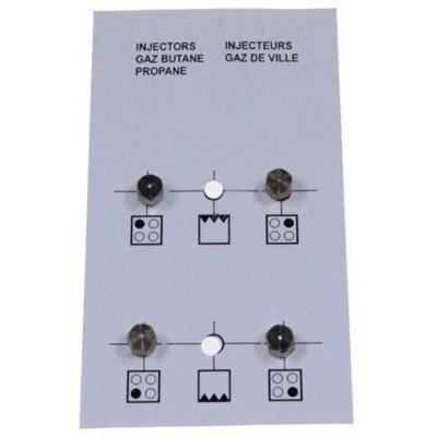 BEKO Jeu injecteurs butane pour cuisiniere  4431900071