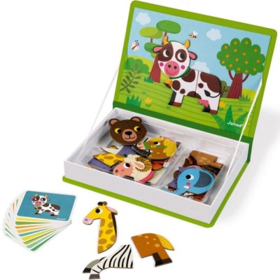 JANOD Jeu  Magn&eacute;ti&rsquo;Book Animaux Vert