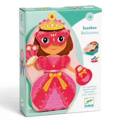 DJECO Jeu magn&eacute;tique en bois : Inzebox Belissimo aille Unique Coloris Unique