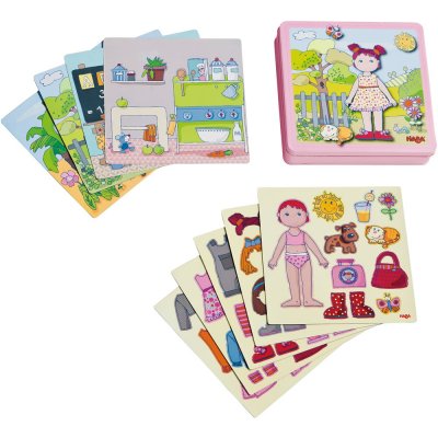 GENERIQUE Jeu magn&eacute;tique : poup&eacute;e lili &agrave; habiller haba