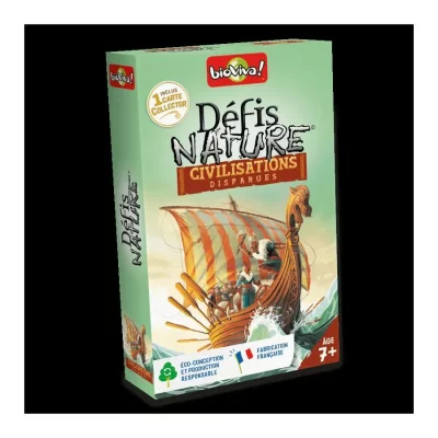 BIOVIVA Jeu pour d&eacute;couvrir la nature D&eacute;fis Nature Civilisations disparues
