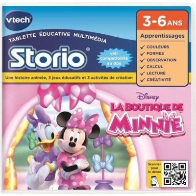 DISNEY Jeu Storio Vtech La Boutique de Minnie