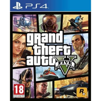 Jeu vid&eacute;o - Rockstar Games - GTA V - Action-aventure - 1 &agrave; 30 joueurs - PS4