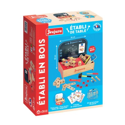 JEUJURA  - 8593-Tableau en Bois-Etabli de Table en Bois