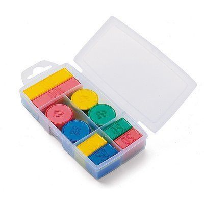 JEUJURA  - 8986- Jeux de Soci&eacute;t&eacute;-Boite 100 Jetons en Plastique