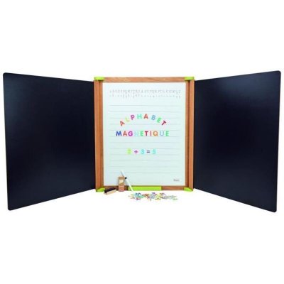 JEUJURA  Grand tableau triptyque en bois