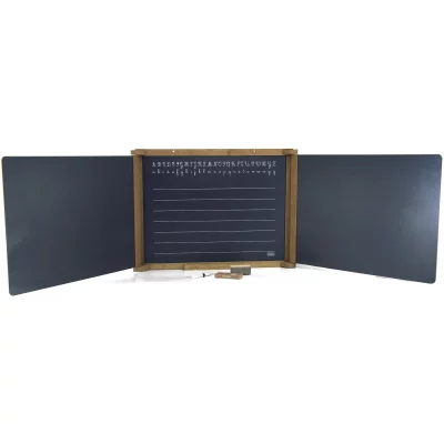JEUJURA  Tableau Triptyque en Bois - Teint&eacute; Ch&ecirc;ne 59 x 46 cms