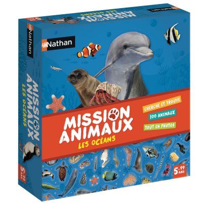 NATHAN Jeux d'apprentissage - mission animaux oc&eacute;ans NAT8410446313169