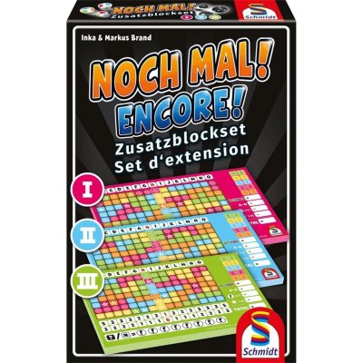 SCHMIDT Jeux De Soci&eacute;t&eacute; Blocs Suppl&eacute;mentaires Encore!,3 Pcs Dans Une Bo&icirc;te, I, Ii, Iii