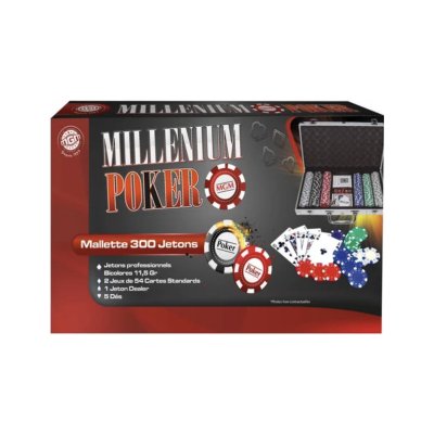 PICWIC TOYS Jeux De Societe Bte/Mallette 300 Jetons Poker Cart