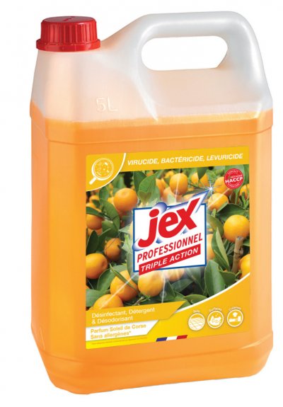 JEX  - Nettoyant d&eacute;sinfectant triple action 5 l