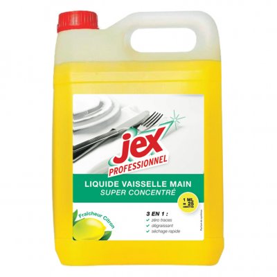 JEX  Professionnel Liquide Vaisselle Main Citron - Bidon 5l