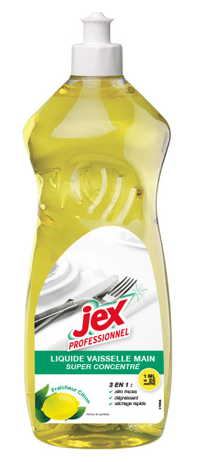 JEX  Professionnel Liquide Vaisselle Main Citron - Flacon 1l