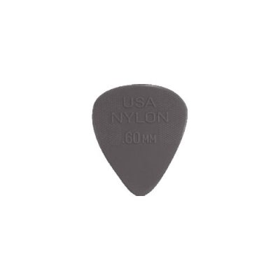 DUNLOP Jim  Lot de 6 m&eacute;diators en nylon 0,60 mm