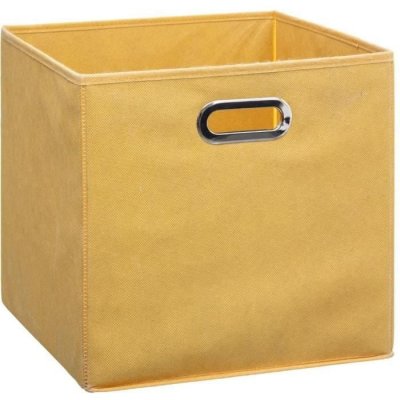 FIVE JJA 138885I Bo&icirc;te de Rangement Pliable Moutarde 31 x 31 x 31 cm
