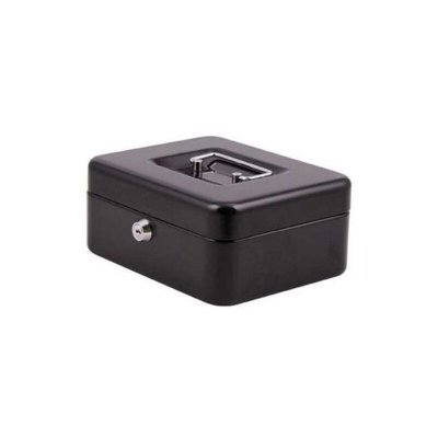 SECURITEGOODDEAL JOD1 LBXJ1M6 - Caisse A Monnaie, Monnayeur en Acier Noir 16 Cm
