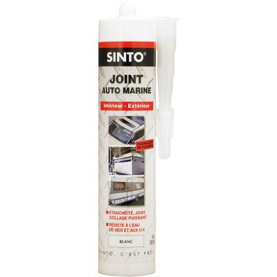 SINTO Joint auto-marine Blanc 290 ml 