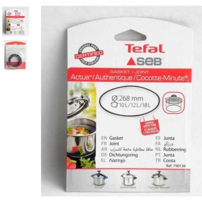 SEB Joint de couvercle 10/12/18l alu/inox &oslash;268mm pour autocuiseur 