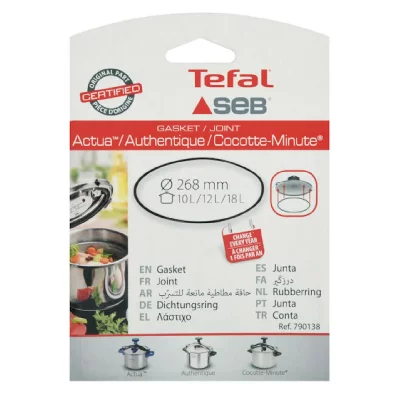 SEB Joint de couvercle 10-18l aluminium cocotte-minute 790138, tefal