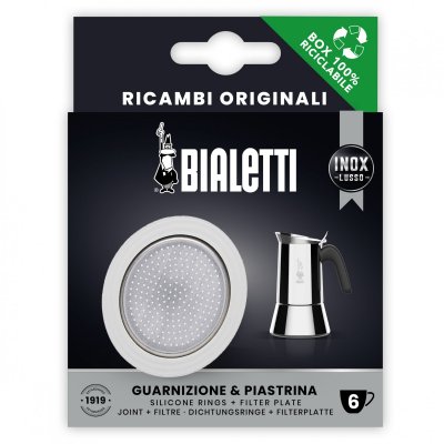 BIALETTI Joint Et Filtre Pour Cafetiere Inox 6 Tasses 