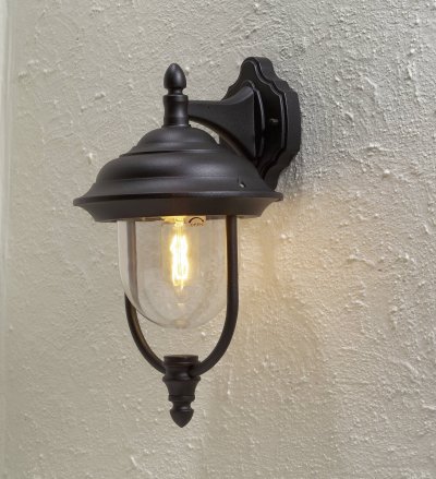 KONSTSMIDE Jolie applique d'ext&eacute;rieur PARMA invers&eacute;e noire