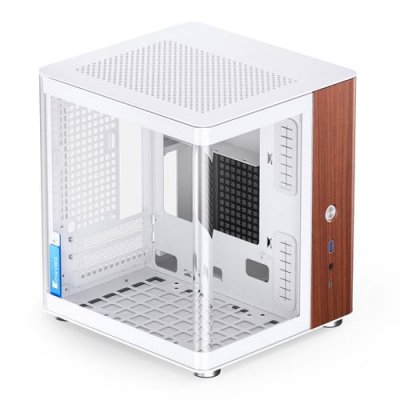 JONSBO  TK-0 PC Geh&auml;use, Mini-Tower, Mini-ITX, Tempered Glass, Holz