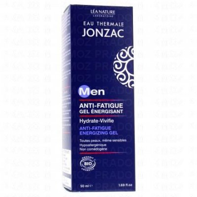 JONZAC  MEN - Gel &Eacute;nergisant Anti-Fatigue - Tous Types de Peaux, 50ml