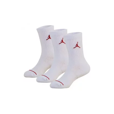 JORDAN  Kids Crew Unisexe - Chaussettes, Blanc - Taille 27 - 30 - Coton