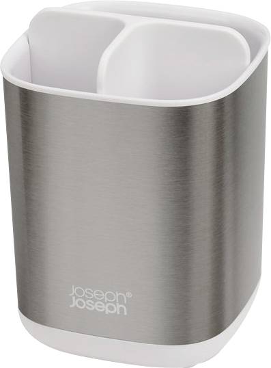 JOSEPH JOSEPH  EasyStore Steel Porte-brosses &agrave; Dents - Blanc - Regular