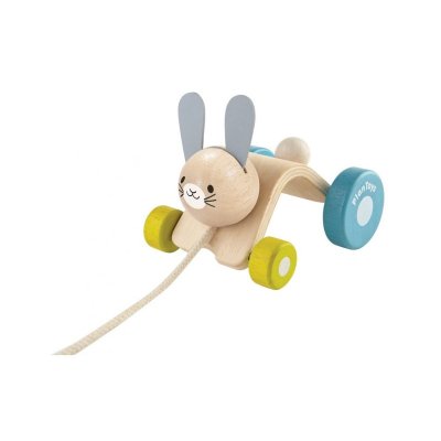 PLAN TOYS Jouet &agrave; Tirer - Lapin Sautillant