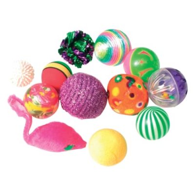 GENERIQUE Jouet chat balles fantaisie x1 pour chat