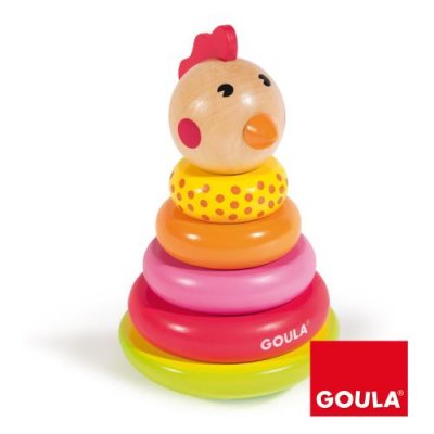 GOULA Jouet d&rsquo;&eacute;veil  Poule &agrave; empiler
