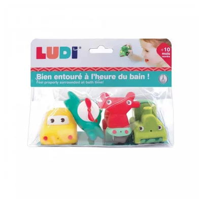 LUDI Jouet de bain transport aspergeurs - mousse