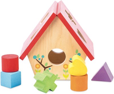 LE TOY VAN Jouet en bois  Ma Petite Bo&icirc;te &agrave; Formes Maison d&rsquo;oiseau 