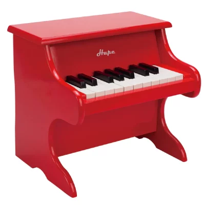 HAPE Jouet piano rouge bois 