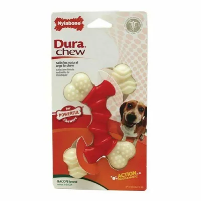 NYLABONE Jouet pour chien  Extreme Chew - Double Bone Bacon M