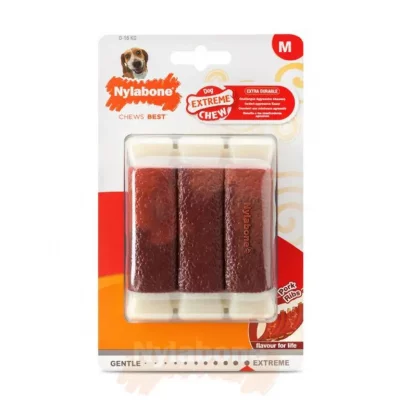 NYLABONE Jouet pour chien  Extreme Chew - Pork Ribs M