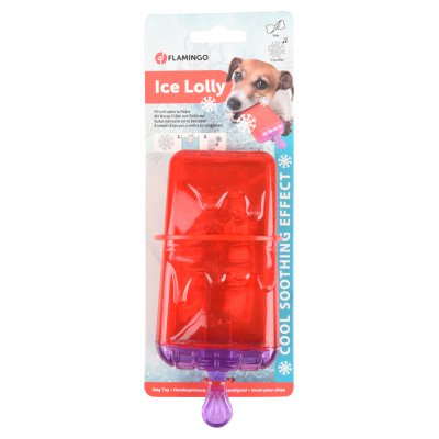 FLAMINGO Jouet rafra&icirc;chissant LOLLY en TPR 16 cm pour chien