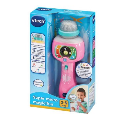 VTECH Jouets Electroniques Educatifs Super Micro Magic'fun Rose