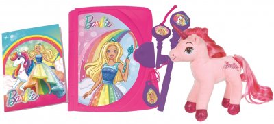 LEXIBOOK Journal Intime Electronique Barbieavec peluche licorne