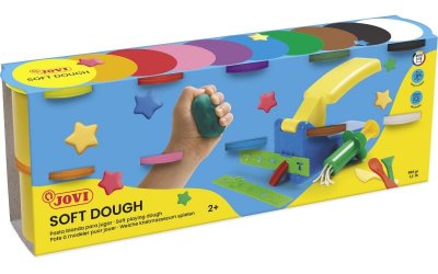 JOVI  Pack 10 Boats + Accessories Soft Dough 110 Cc Dor&eacute;