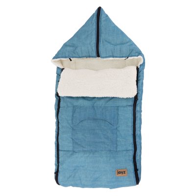 JOYZ  Chanceli&egrave;re pour B&eacute;b&eacute;, Polyester, Bleu Jeans, Sac de Couchage Universelle, Fermeture