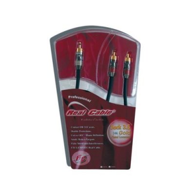 REAL CABLE JRCA-1/1M50 - C&acute;ble Jack 3.5 / 2RCA