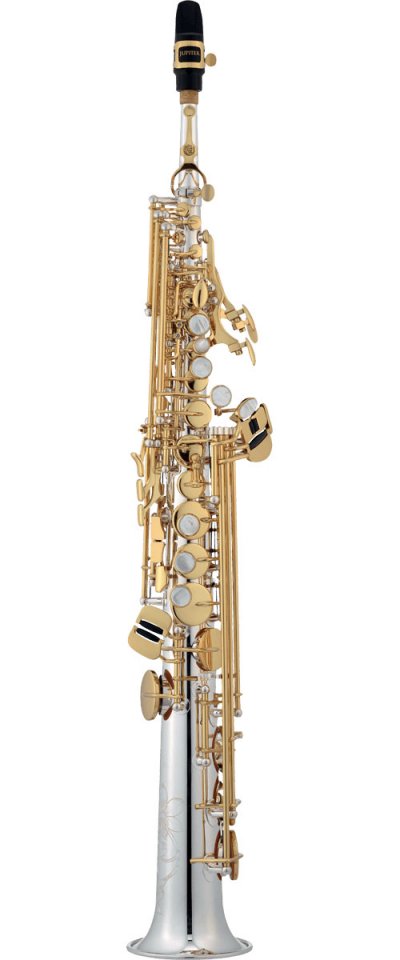 JUPITER JSS 1100 SGQ Saxophone Soprano, corps argent&eacute;, cl&eacute;s vernies, Sona Pure