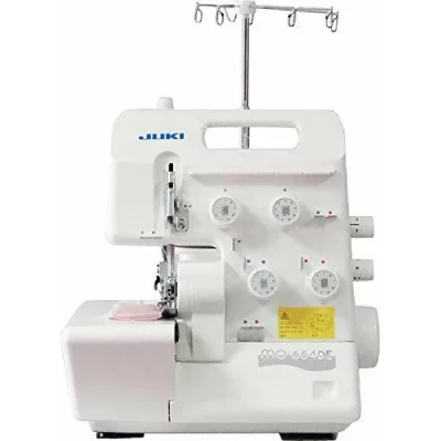  Juki MO-654DEN Surjeteuse 3/4 Fils, M&eacute;tal, Blanche, 34 x 27 x 30 cm
